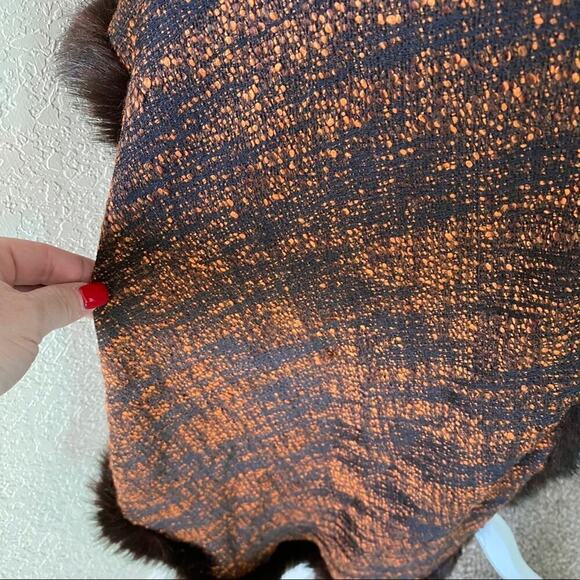 Linda Lundstrom Vintage Fur Trimmed Wrap One size - Picture 3 of 8